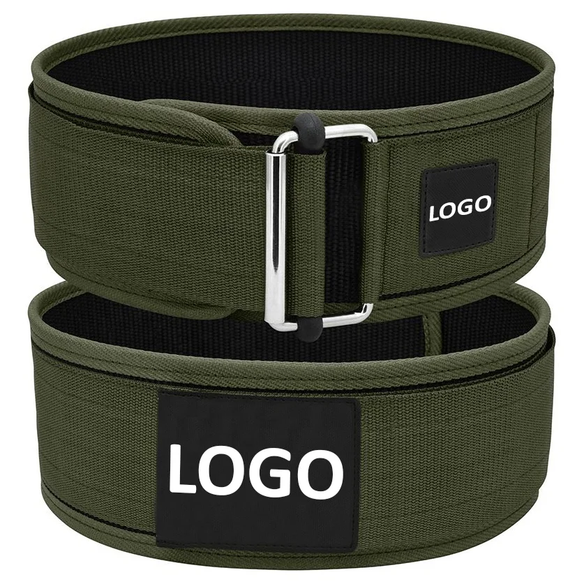 High Quality Leather Waist Support Belt Custom Logo Neoprene Fabric Lumbar Weight Lifting Sports Fitness Squat Belts