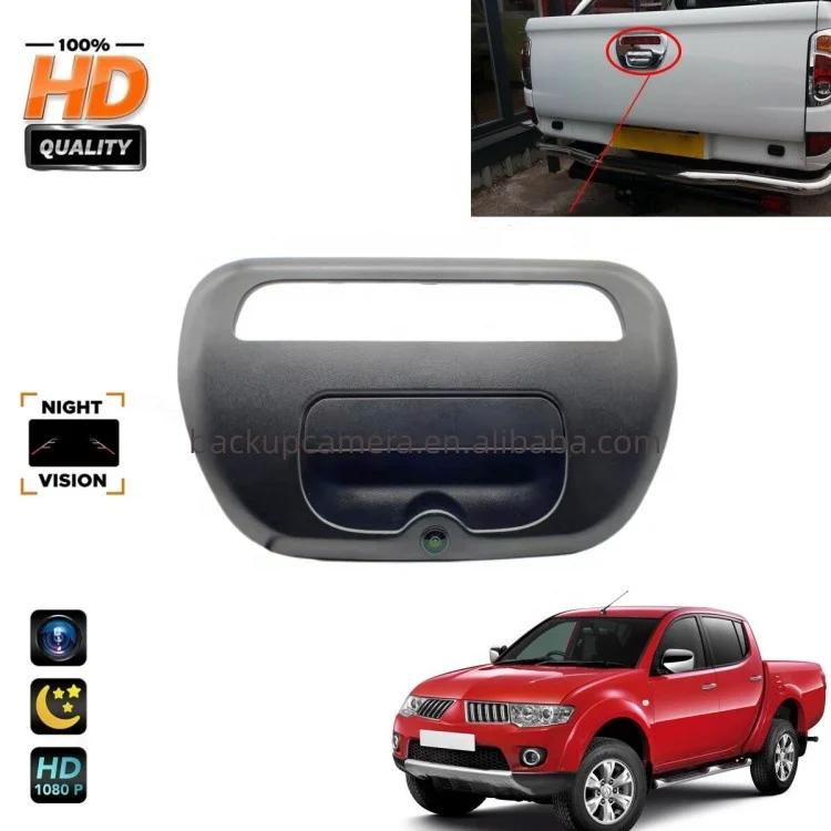 HD Night Vision Waterproof Reverse Rearview Camera with Tailgate Handle for Mitsubishi L200 Triton 2005-2015