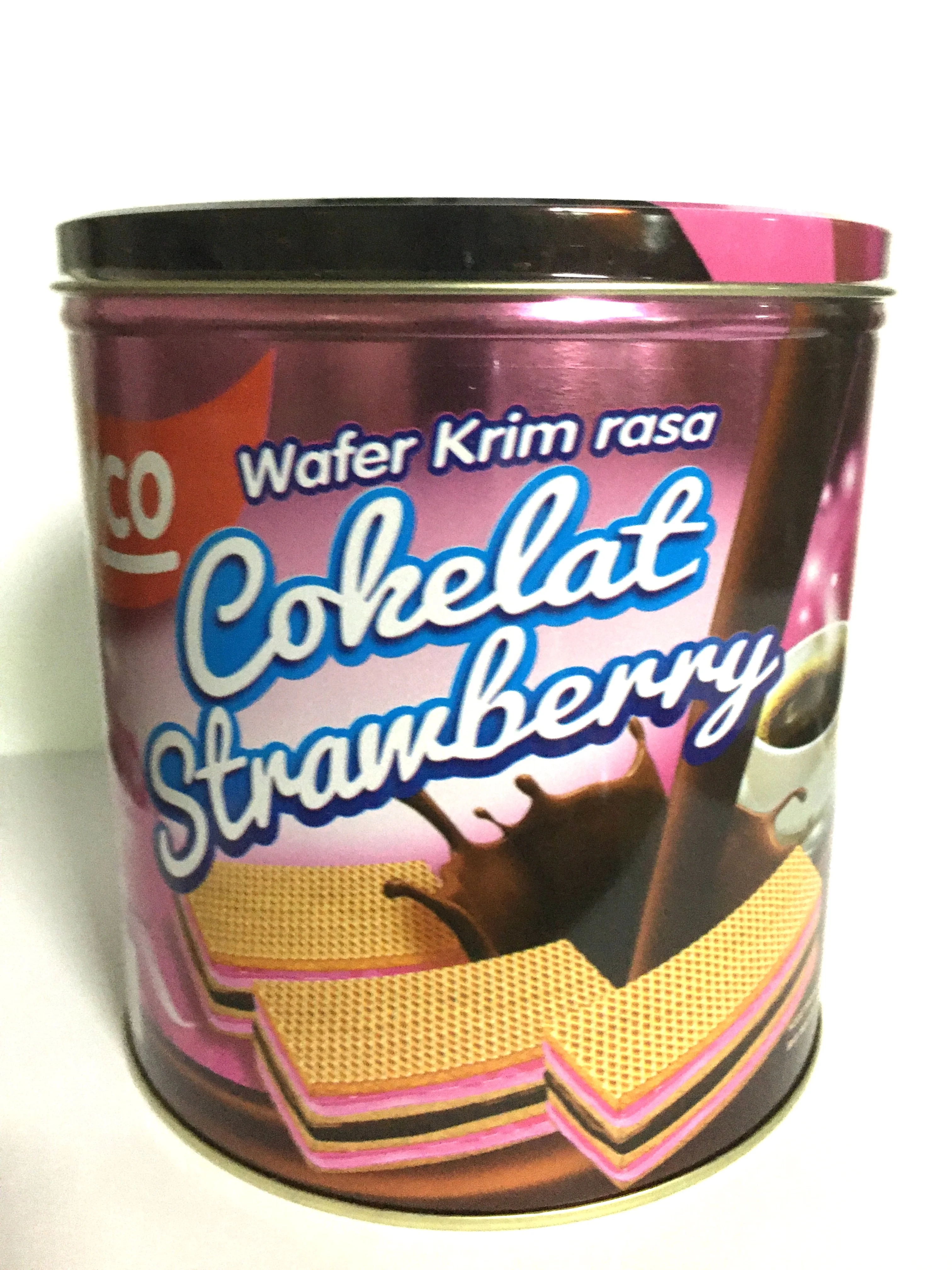 Hot sell Indonesia wafer Biscuits Chocolate, Strawberry Tinned Bucket Festive Chinese New Year ( 6 pcs x 350gr )