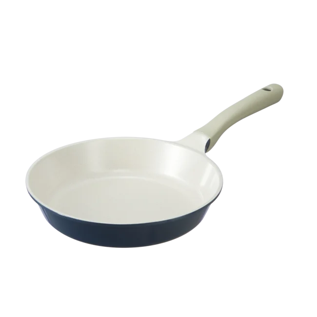 Omi Simple Marble 28cm Frying Pan Kitchenware Aluminum Non - Sticky pan with Glass Cover Home Cookware with Aluminum Coating Pot