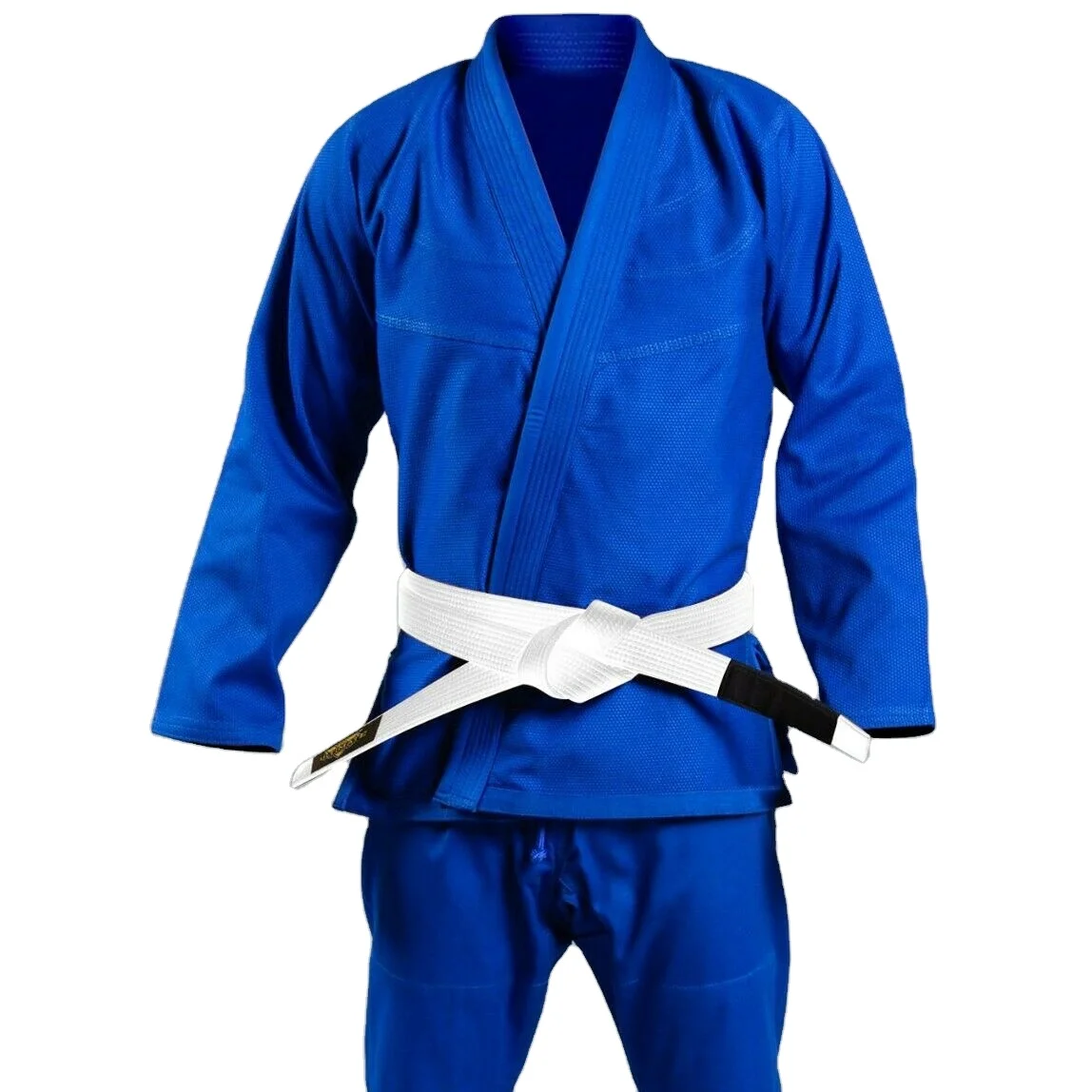 Custom logo Brazilian Jiu Jitsu Uniform Blue BJJ Adults Gi Students Suits Ju Kimono