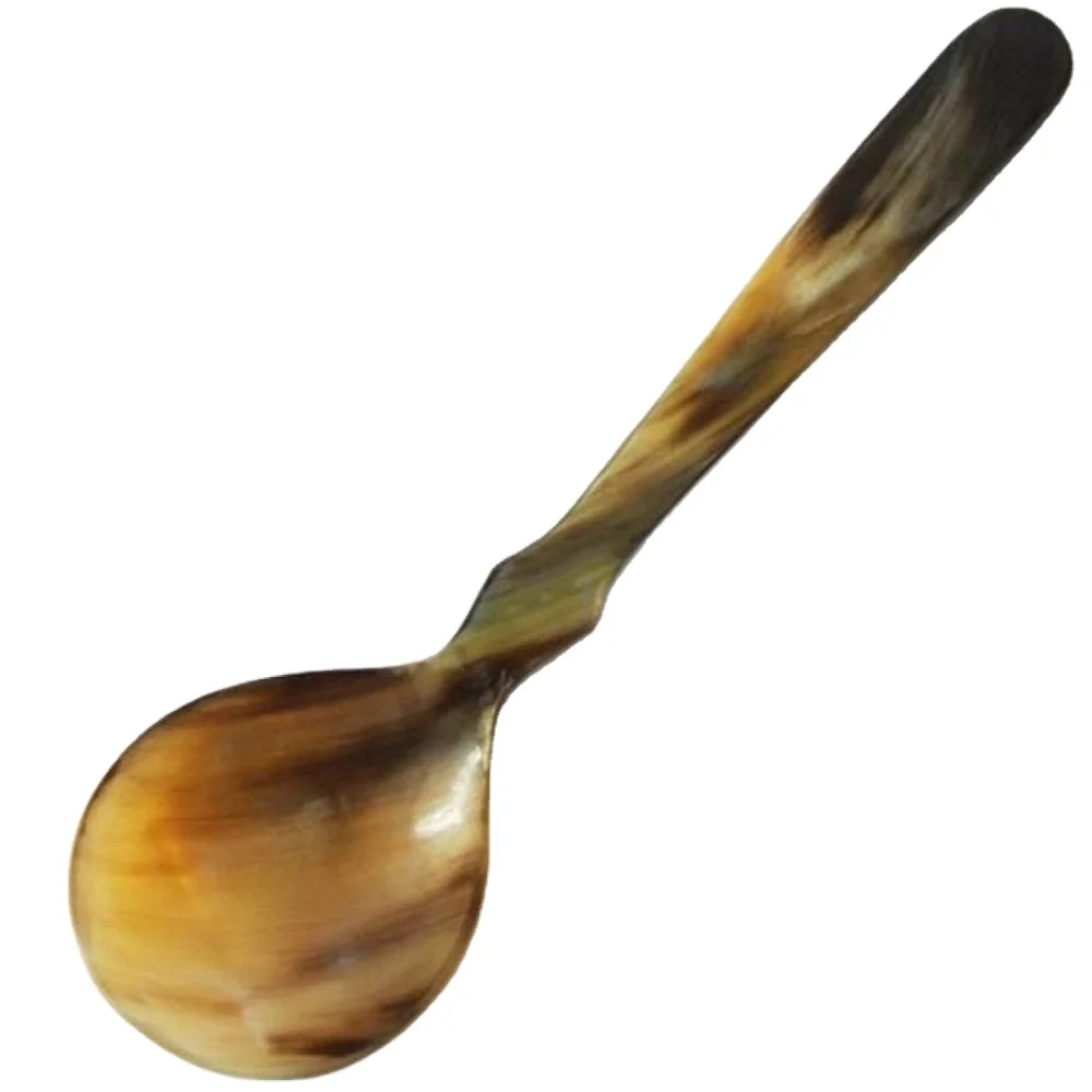 Handmade Accessories Silica Wood Stainless Bamboo Metal Buffalo Horn Spoons for Home Use for Coffee Tea Ice Cream Measurements