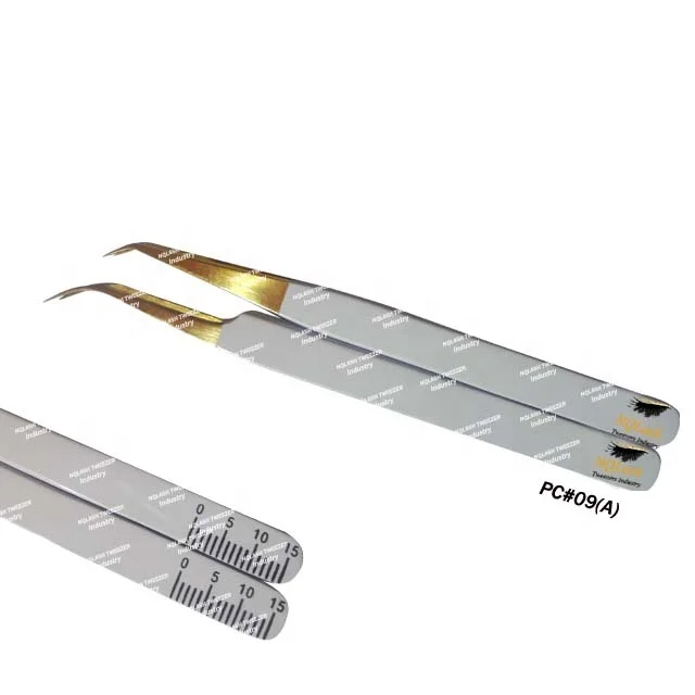 Manufacturer Green Color Half Moon Eyelash Mirror Beautiful High Quality Stainless Steel Eyelash Mirror NQLASH Tweezers