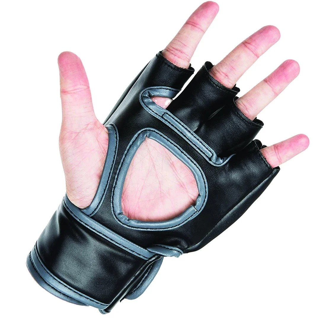 High quality wholesale custom logo boxing mma half finger gloves ufc fighting mma gloves guantes training gloves