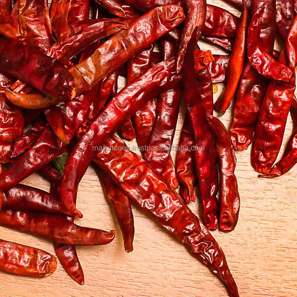 Dehydrated Crushed Teja Dried Red Chili from India without Stem Seasoning Sensation and Hot Spicy