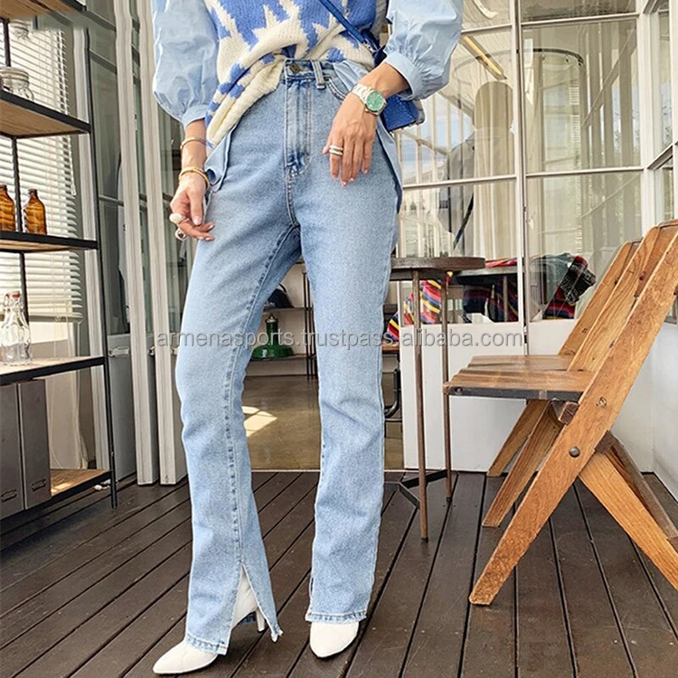 
Top Fashion Hot Sale Breathable Custom made top quality Low Rate women denim pant 