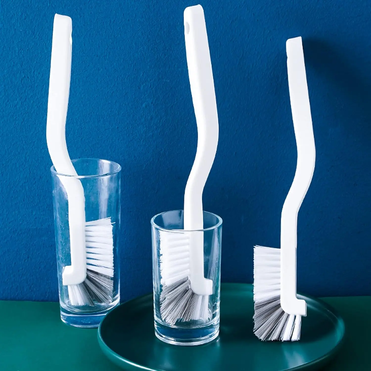 Bulk Sale Long Handle Kitchen Cleaning Brush Pot Pan Dishwasher Edge Corners Grout Deep Cleaning Brush with Stiff Bristles