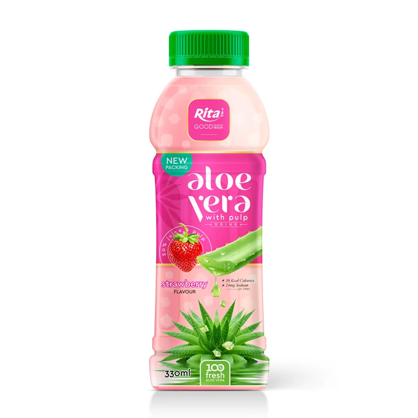 Vietnam Good Taste Refresh Body Price 330 ml Pet Bottle Aloe Vera Juice With Apple
