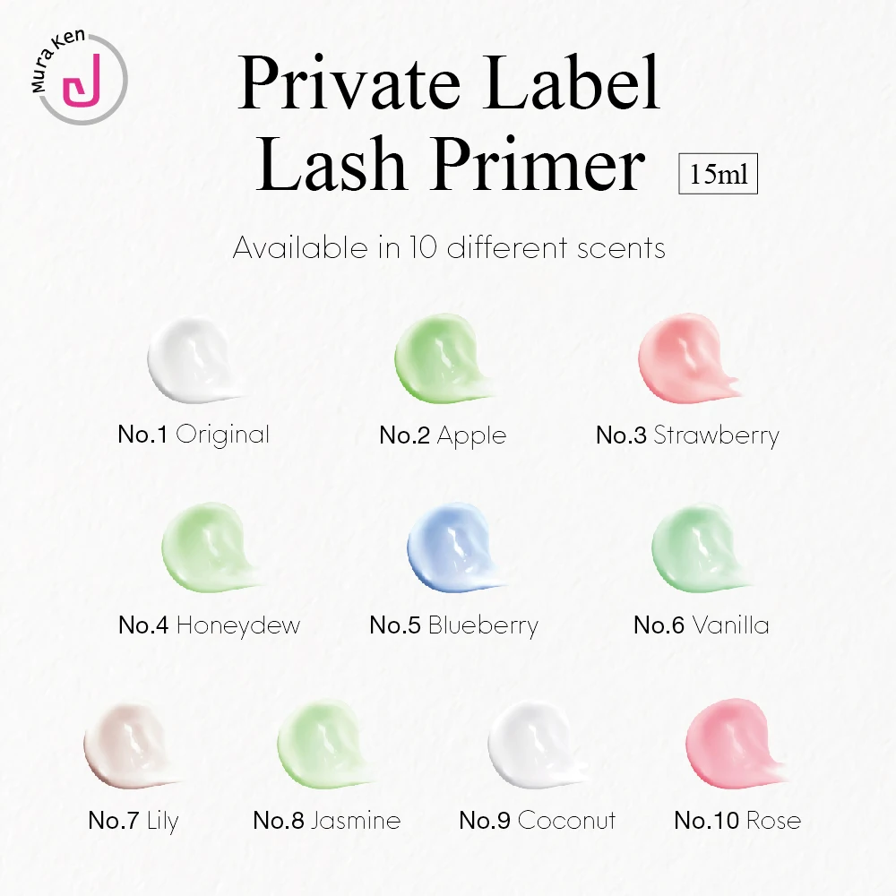 Customizable Strawberry Eyelash Extension Glue Lash Primer Private Label 15ml