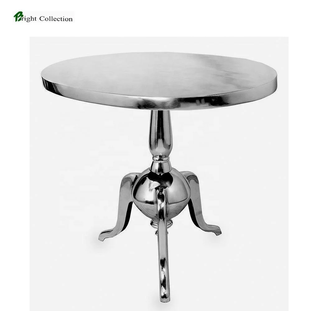 Restaurant Furniture Restaurant Aluminum metal Stem design side table outdoor garden planter table Modern Round Garden Table