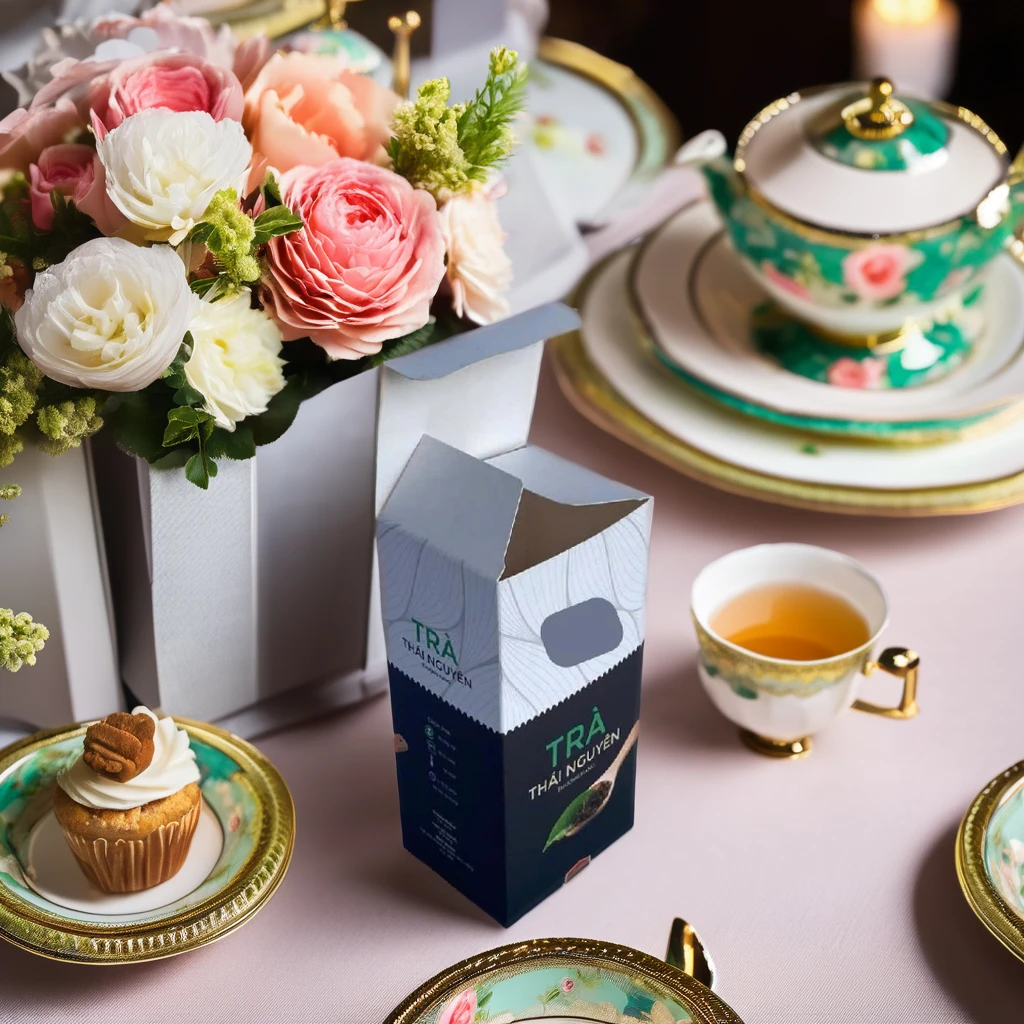 Wholesale Price High-Quality Custom Kraft Paper Box Tea Packaging Box Gift Box from Vietnam