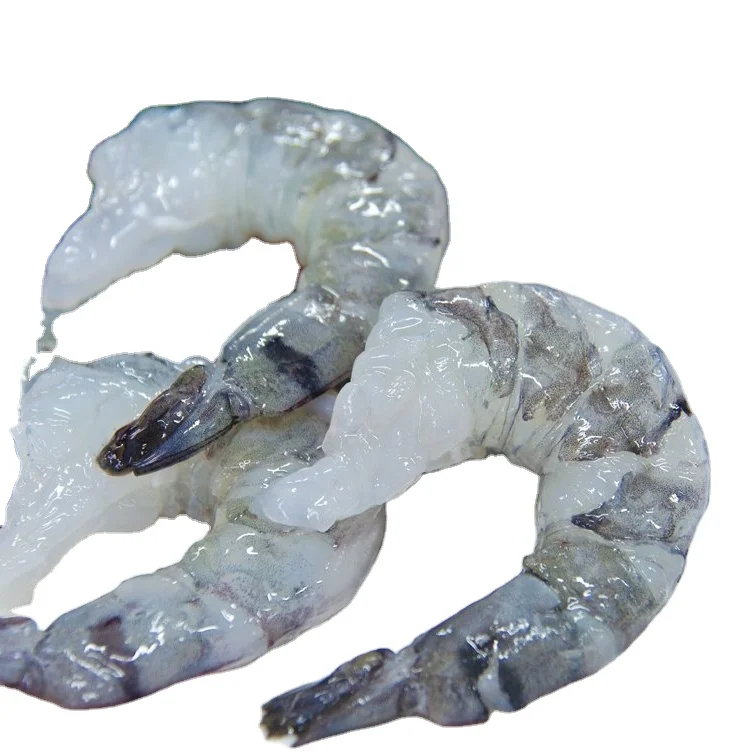 Raw frozen PTO / PDTO shrimp Bulk white leg shrimp