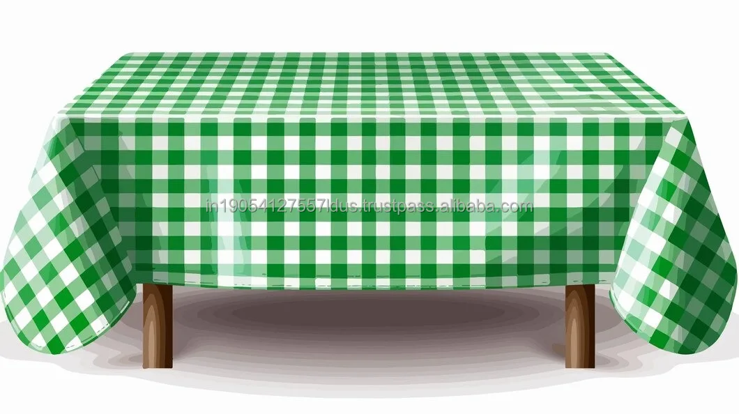 Cheap wholesale Waterproof checkered design Tablecloth for Table Protect from heat
