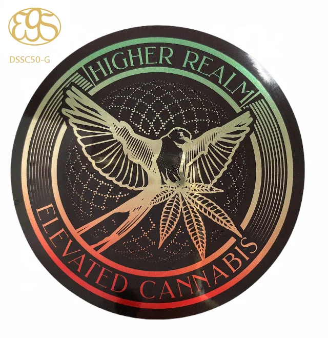 
2 inch C50 mm round adhesive label sticker digital printing golden effect high quality glossy coating buy from 500 pcs 