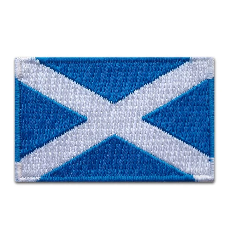 Best design Custom cheap souvenir iron on country flag embroidery patch