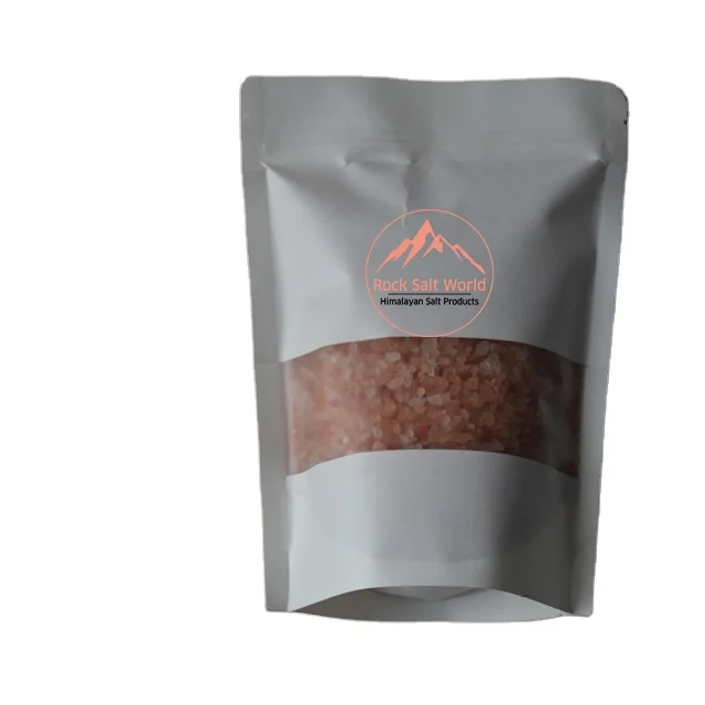 
Edible Salt Rock Crystal Salt Best for Best Cooking Refined Grains with 1 KG Best Packing Logo Zipper 