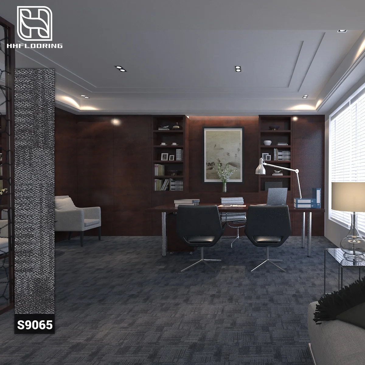 HH Flooring New Carpet Series spc plank floor matt plastic interlocking tile for interior decor