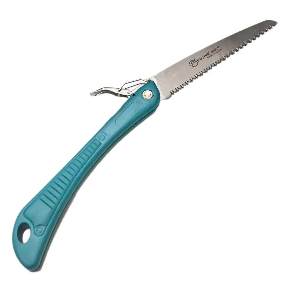 FUJIYA Single-Color Plastic Handle Lacquered Folding Wood Saw with PP Branches DIY Woodworking Tool for Carpenters