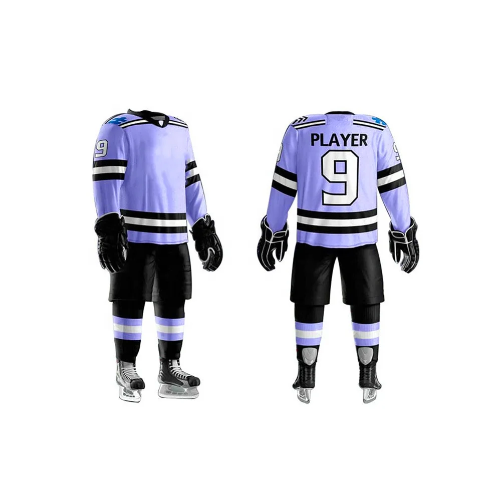 
Fashion Customized Logo Team Sports Sublimation Ice Hockey Uniform, Wholesale Price Ice Hockey Uniform 