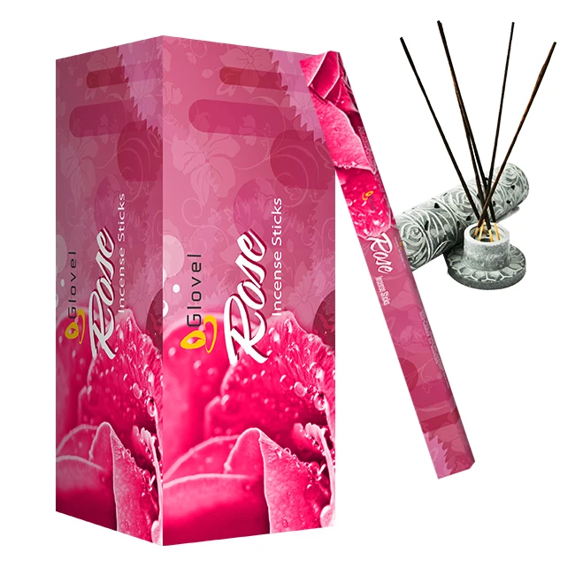 Best Selling 8 Inch Perfumed Incense sticks with Square box packing (8 sticks) Agarbatti Pooja Item for Home