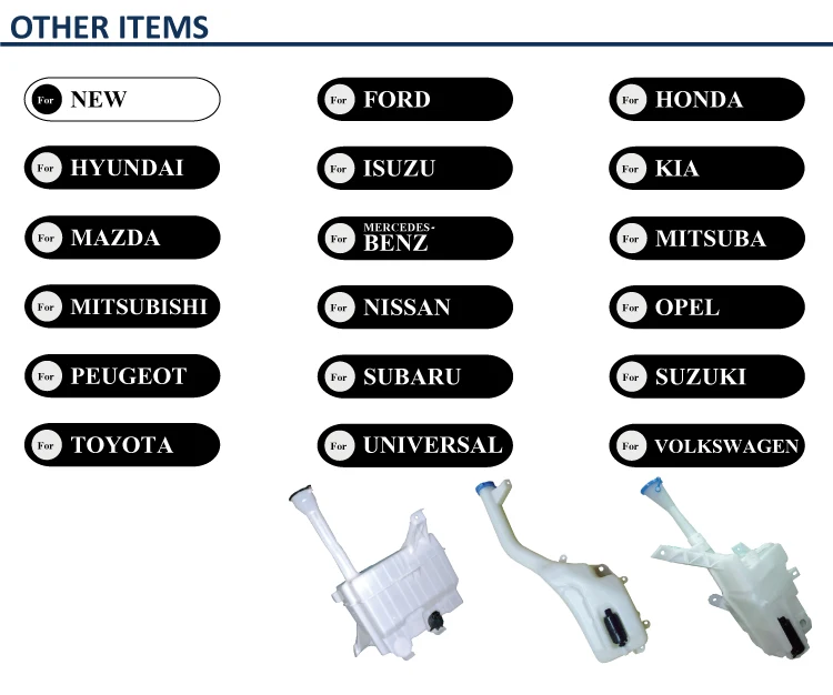 New Material Car Washer Wiper Washer Tank Washer System