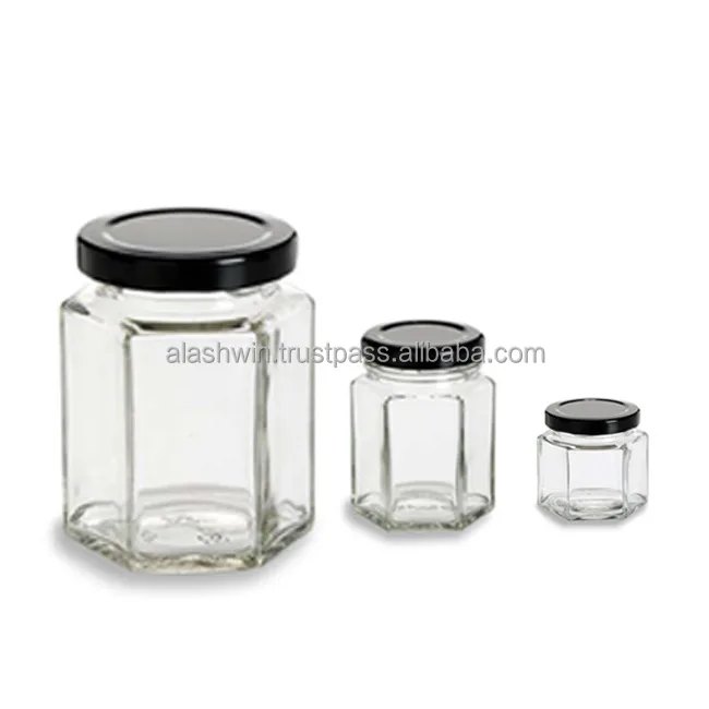 High Quality Glass Jar  Various Sizes Glass Storage Jar  with Lids Custom Kitchen Glass Food Storage Container Cookie Candy Jars