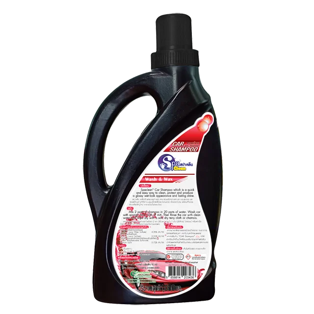 Red Car Shampoo, Car Wash and Wax Spa Clean Elegant 2 in 1 1050ml Cleaner & Wash Disposal Cleaner 2-3 Years MSDS ISO9001 1050 Ml