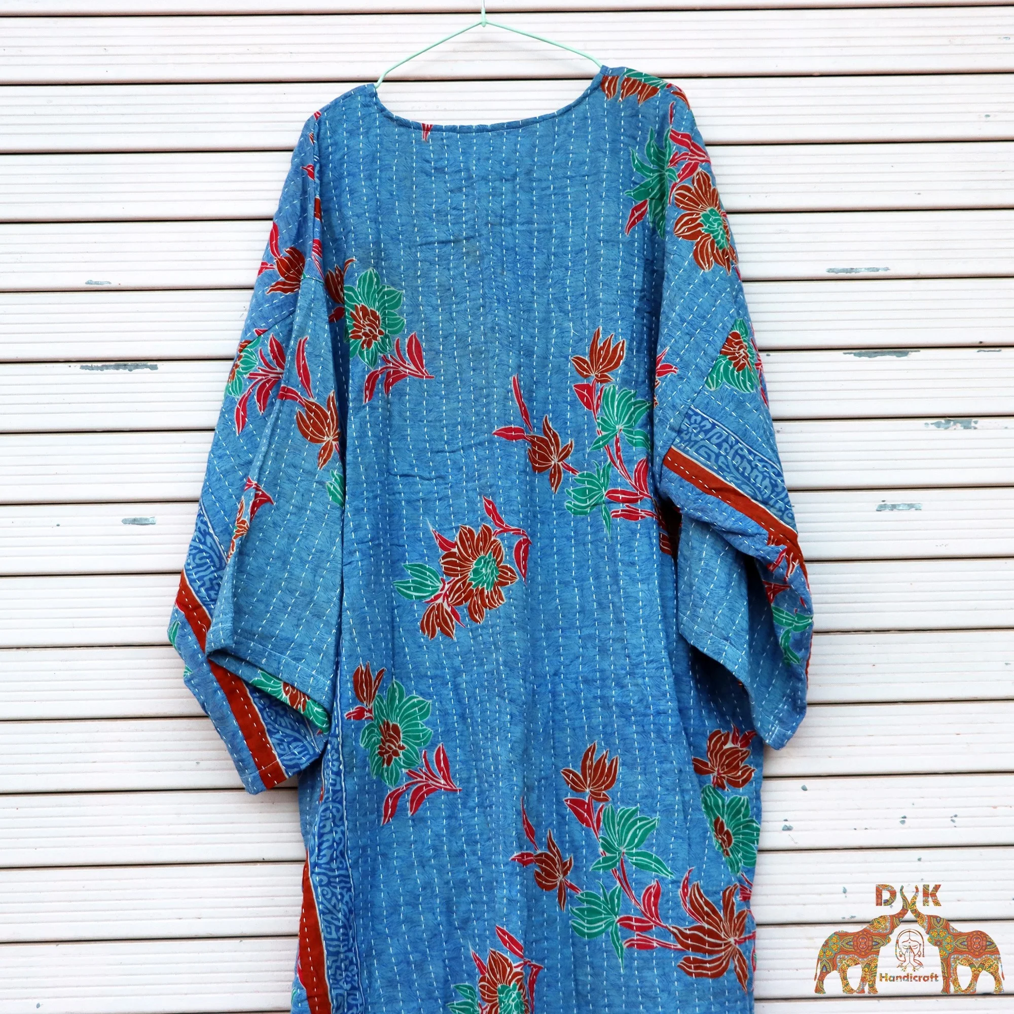 Kimono women floral vintage kantha jacket vintage hippie dress for women fashion clothing old recycle vintage cardigan