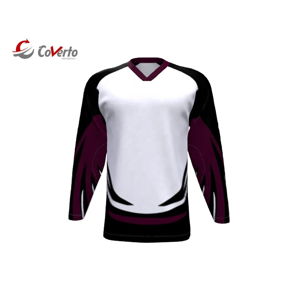 Оптовая продажа пустая хоккейная Джерси для мужчин логотип командных клубов игровая