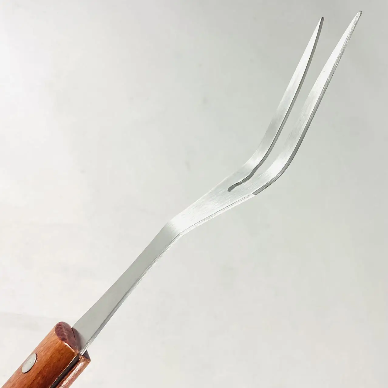 BBQ Meat Fork, Barbecue Tool With Long Handle For Grilling, Cooking, Roasting, 15 Inch Long
