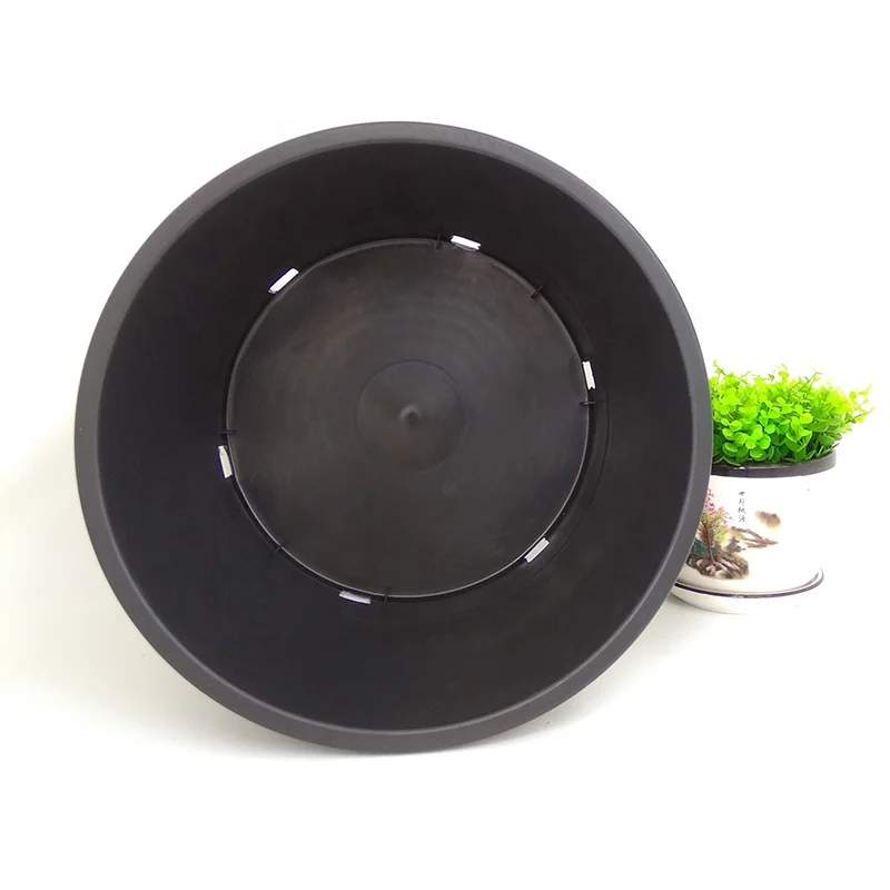 China Factory Supply 1-25 Gallon Black Plastic Nursery Flower Pot Plant Planter Pot
