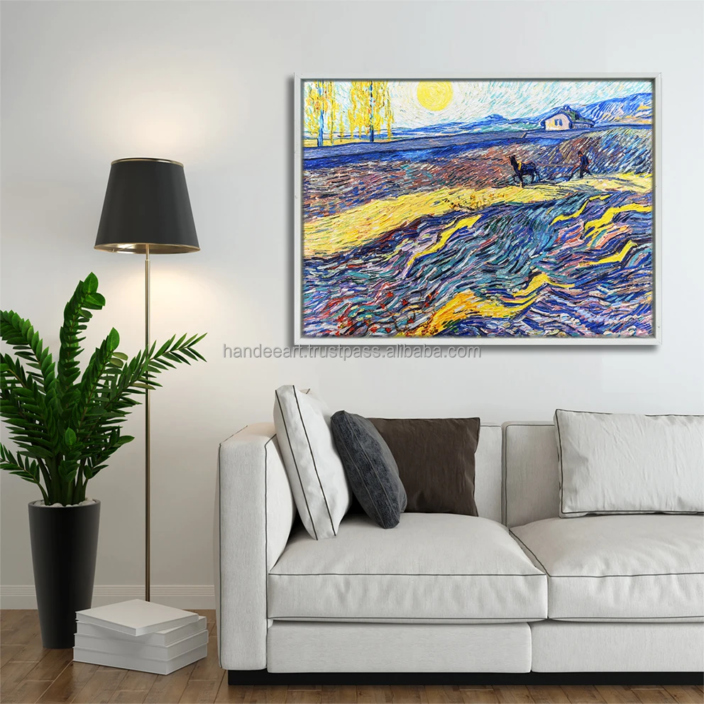 
Reproduction Laboureur dans un champ by Van Gogh for home wall decoration print on canvas wall 