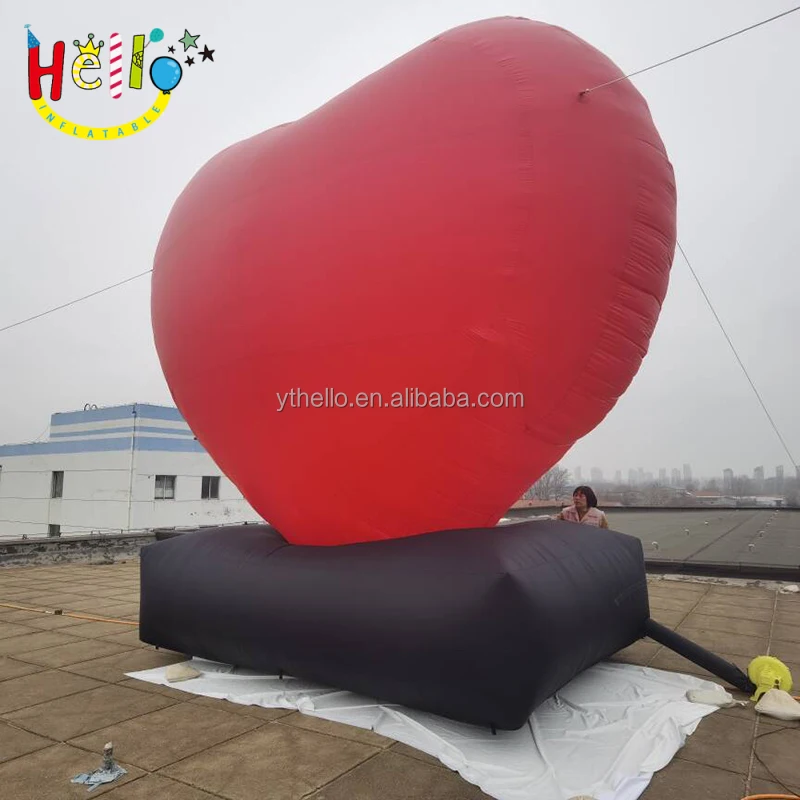 thanksgiving advertising huge inflatable valentines day heart