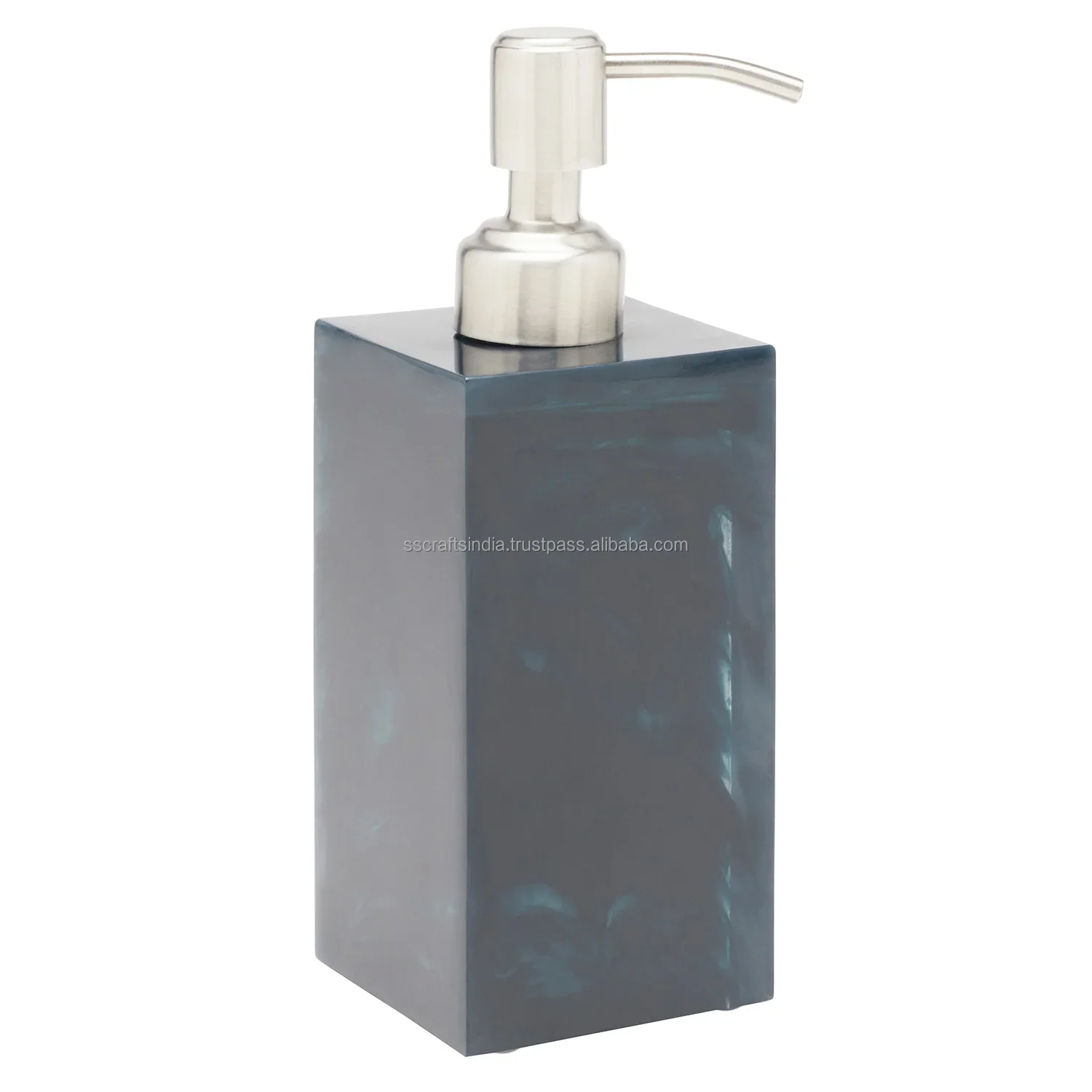 New Design Resin Bathroom Set Epoxy Resin Bath Set Lotion Dispenser Soap Dish Swirled Resin Soap Dispenser for modern stylish