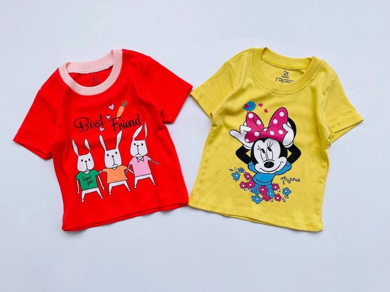 Wholesale Kids Clothing Casual 95% Cotton and 5% High Quality Fabric Colorful T-Shirts with Logo for Children Aged 9 Years