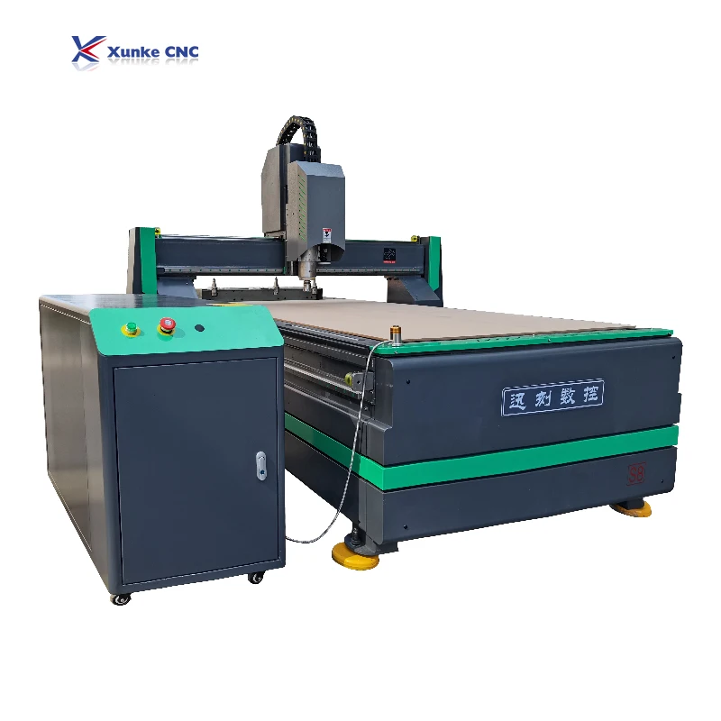 Xunke atc bt30 4 axis independent control cabinet Vacuum adsorption NC system cnc router machine