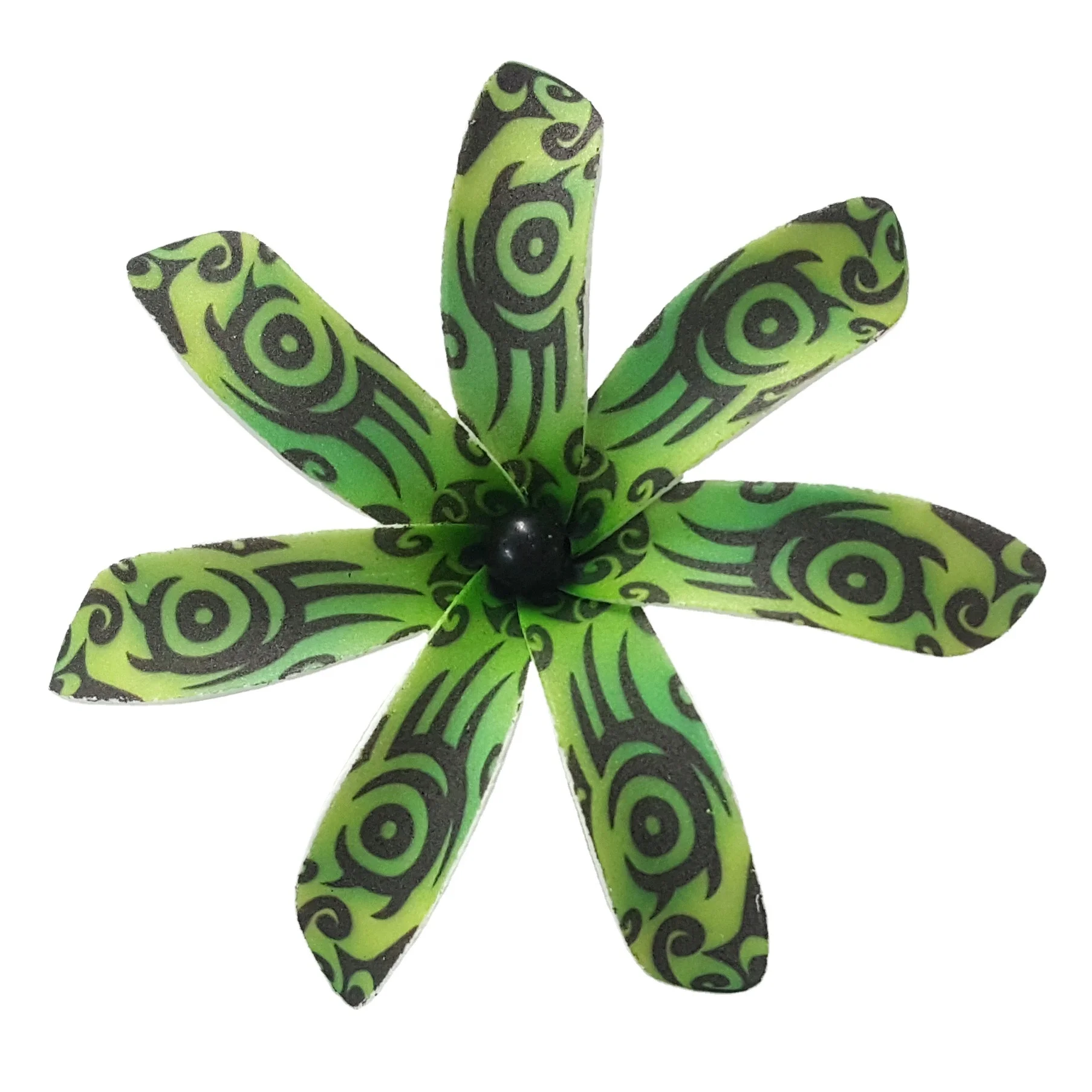 Best seller good quality Handcraft Handmade artificial tahitian foam flower with special tattoo and color pattern