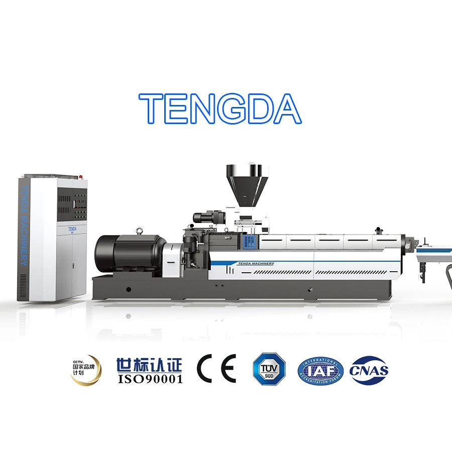 Starch Plastic Granules Twin Screw Extruder Machine Price