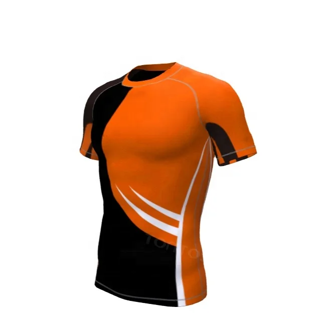 Short Sleeve Custom Logo Mma Bjj Compression Shirt Sublimated Jiu Jitsu Rash Guards Design Your Own Custom Rash Guard