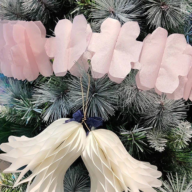 12' Flower Paper garland of wedding accessories decoration