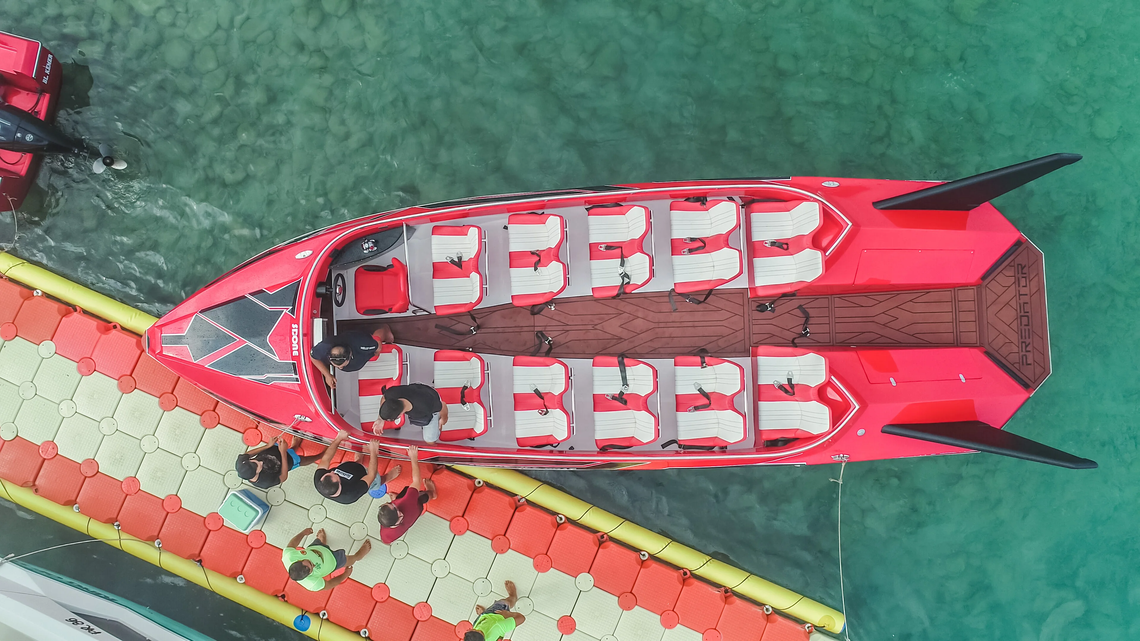 Alesta Marine Luxury Commercial Jet Boat GREEN New Fiber Glass Entertainment Speed Boat Best Quality White Ocean Sea Lake River