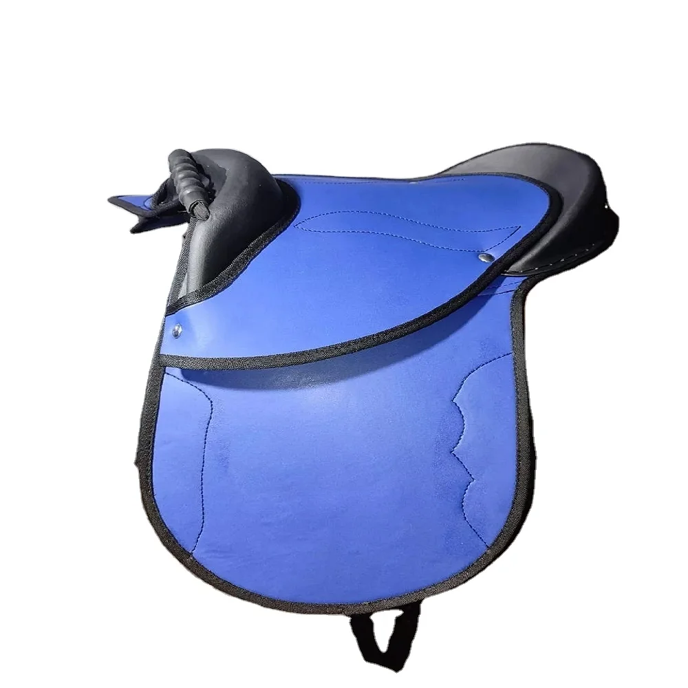 Lightweight Durable Synthetic Leather Cub Saddle English Type for Young Junior Horse Riders
