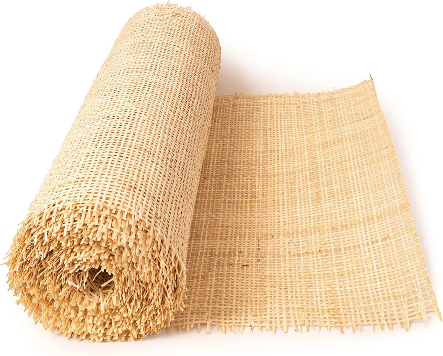 Natural Rattan Roll Rattan Cane Many Sizes As Requested Wholesale bleached white closed style Rattan cane webbing roll