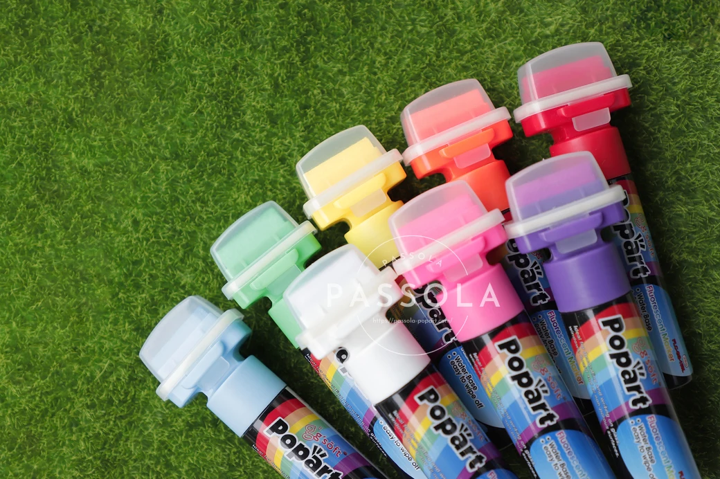 Factory Selling 20 mm Flat Tip Water based Erasable Liquid Chalk Marker 50 colors