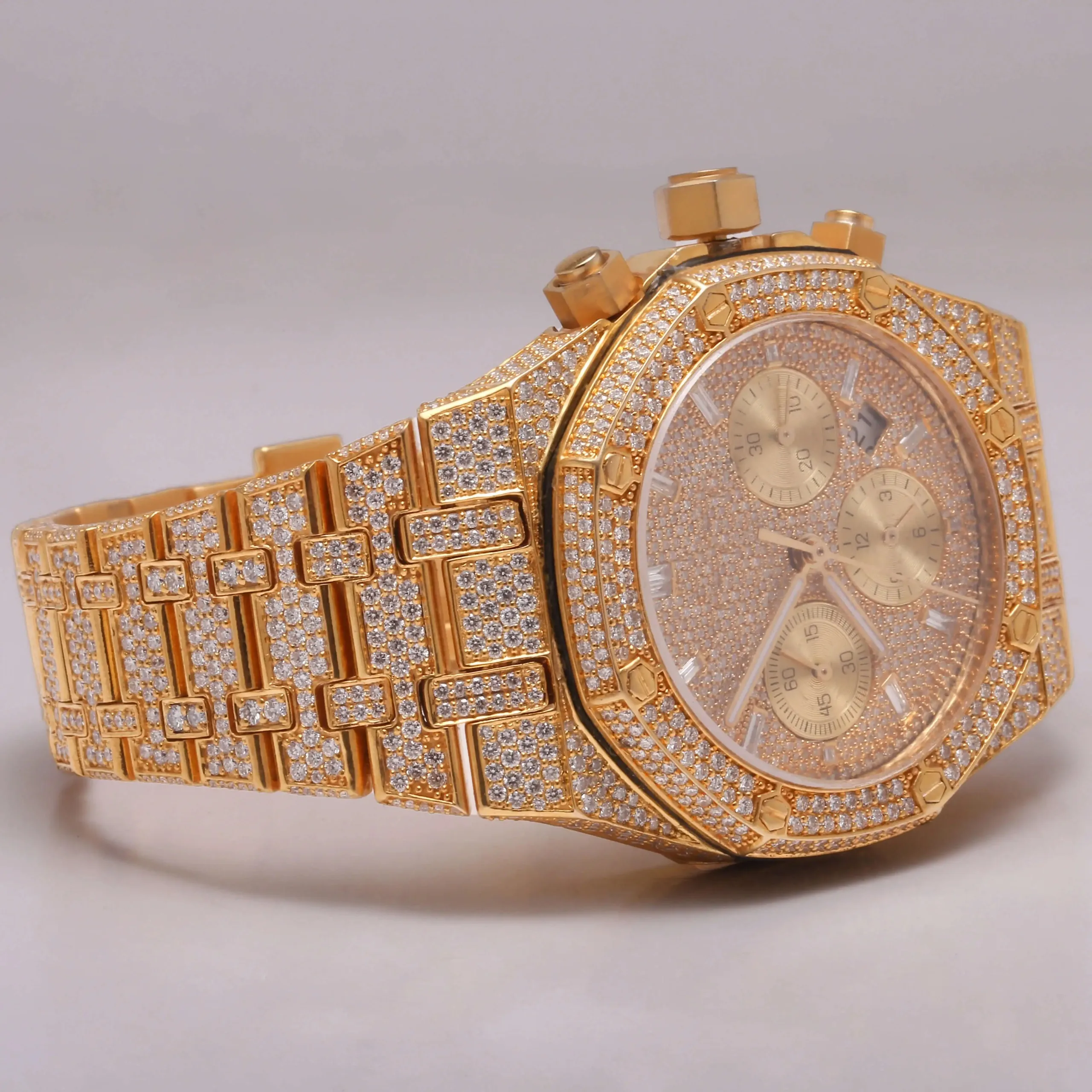 most selling Luxury Modern Diamond Watches Elegant hip hop  Moissanite Watches Available at High Quality Watches