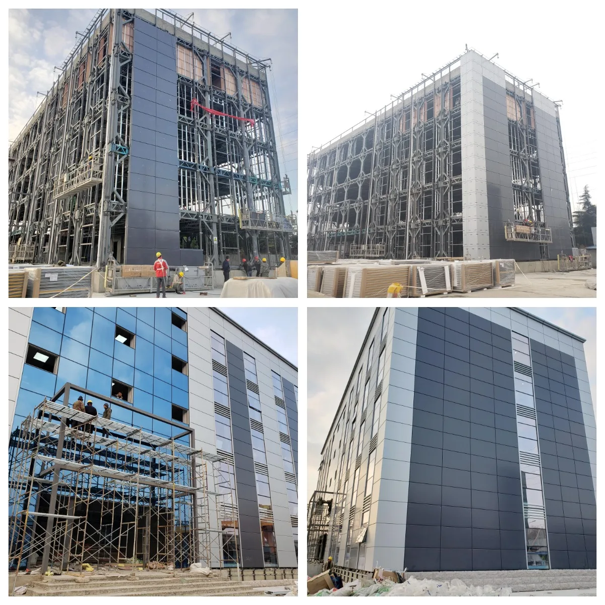 Customized High strength Good resistance steel structure building construction commercial office center