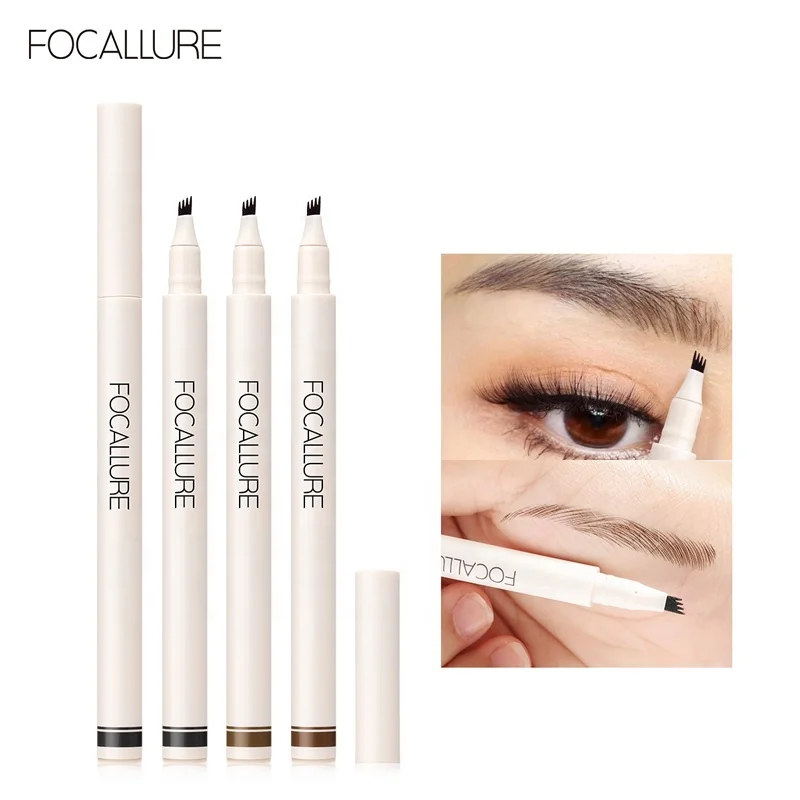 FOCALLURE FA161 Brow Pencil 3d Waterproof Microblading Eyebrow Pen 4 Point Eyebrow Pencil