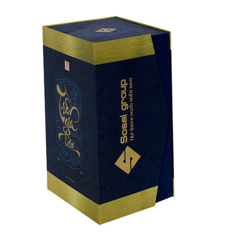 Custom Luxury Alcohol Foldable Gift Box Magnetic Paper Folding Packaging for Beverages Bottle Enclosure