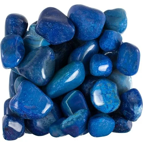 best selling high quality crystals natural stone gemstone healing blue onyx stone tumble pebbles for sale