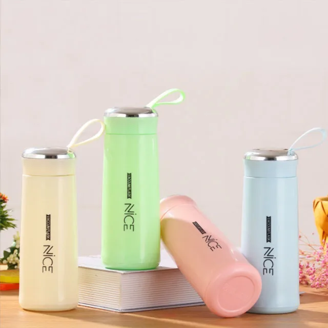 Custom Logo Insulated Cup Double Layer Glass Water Creative Company Gift Printing Bottle shaker kid bling vacuum glass bottle